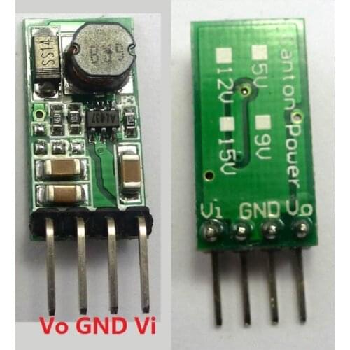 2pcs dc dc converter step up boost module 5v to 12v for Arduino Breadboard Relay LED 315M 433M Wireless remote control