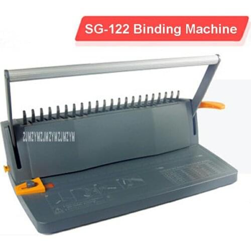 SG-CB122 Manual A4 Paper Punch Paper Puncher Binder Punch Wire Binding Machine Paper Cutter Decorative Hole Punch 21 Holes