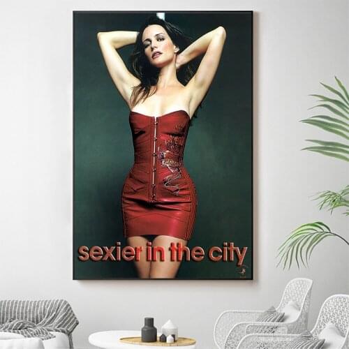Silk Cloth Wall Poster Kristin Davis Sexy Model Star Art Home Decoration Gift