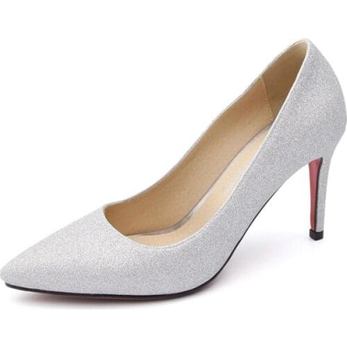 Single shoes fashion sequins tines to 18 years in early spring the new sexy thin 30 1831-47 female shoes with high heels