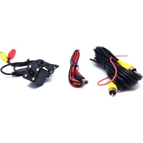 12V 24V Universal Waterproof 4 LED Light Night Vision Rear View Camera Wide Angle Car Back Reverse Camera CCD CMOS