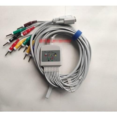 Universal ECG machine lead wire ECG cable pin 3.0 for Biocare Zoncare Comen Biolight Szosen Spring, etc