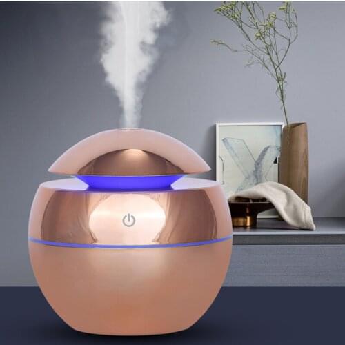 130Ml Aroma Essential Oil Diffuser Mini Air Humidifier USB Ultrasonic Mist Aromatherapy Portable Air Purifier LED Night Light