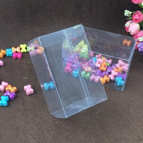 50pcs 8*8*12cm clear plastic pvc box packing boxes for gifts/chocolate/candy/cosmetic/cake/crafts square transparent pvc Box
