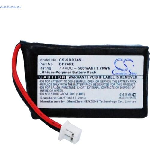 Cameron Sino 500mAh Battery BP74RE for Dogtra Edge Collar/Receiver/RT Collar/RT Remote/RX