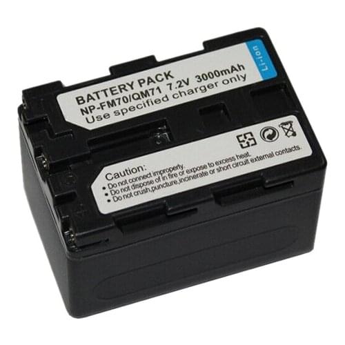 7.2V 3000mAh NP-FM70 NP-QM71 Rechargeable Camera Battery For Sony DCR-TRV30 CCD-TRV608 NP-FM71 NP-FM70 NP-QM71 NP-QM70 NP-QM71D
