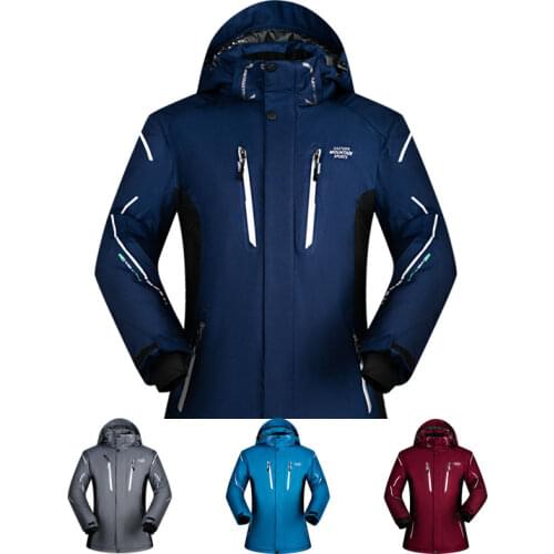 Brands Ski Jacket Men Winter New Waterproof Breathable Warm Outdoor Snow Coats -30 Degrees Skiing and Snowboarding Jacket Men