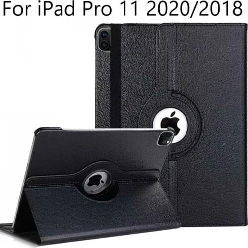 Case For iPad Pro 11 2020/2018 A2228 A2068 A2230 A2013 A1934 A1980 360 Degree Rotating PU Leather Smart Awake Sleep Tablet Cover