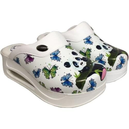 Hippocrates Air Cool Base Panda Embossed Doctor Nurse Doctor Hospital Slipper