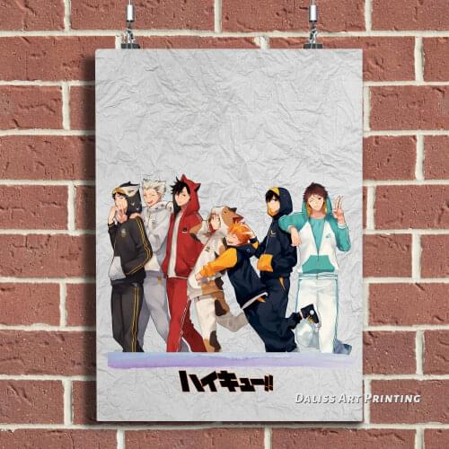 Canvas Anime Haikyuu Pictures Home Decoration Paintings Poster HD Prints Wall Art Modular Living Room Framed