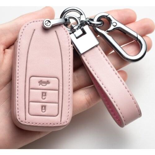 Leather Car Smart Remote Key Case Cover Holder Fob Shell For ACURA RLX RDX MDX ILX TLX 2016 Car accessories