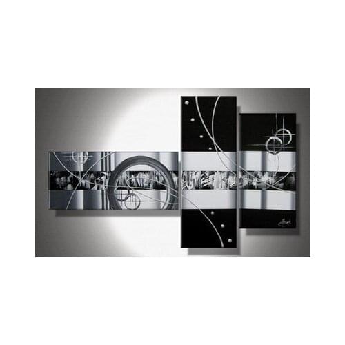 Beautiful! Modern Abstract Decor Oil Painting On Art Canvas 3pc