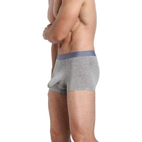 Shionf Mens underwear Penis Pouch Men U convex Boxers modal Seamless fit Underpants Separation Stretch Elephant Boxer Shorts