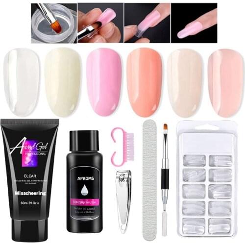 60ML Poly Nail Gel UV Nail Gel Builder Nail Gel Acrylic Nail Gel Quick Poly Nail Extension Gel Polish Acrylic Gel Nail Extender