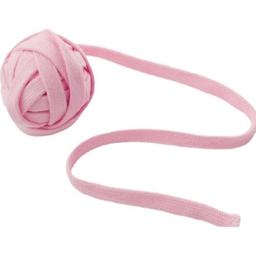 Solid Color Simple Durable Non Pilling Pure Cotton Rope For Clothing Belt Shoelace Material
