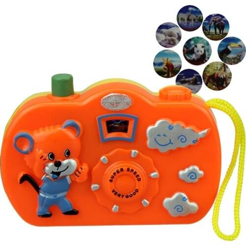 Fun Cartoon Camera Toy 8 Patterns Change Baby Kids Cognition Educational Toys Children Education Toys For Birthday Gift