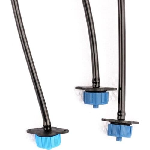 200pcs 8L/H Pressure Compensating Emitters Blue Micro Irrigation Dripper Garden Hose Barb Drip Emitter Garden Fruit Tree Drops