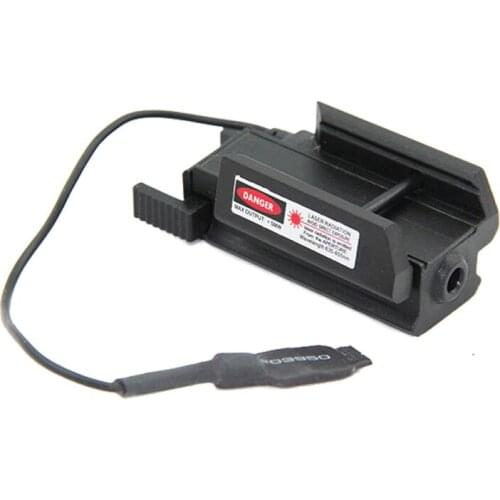 Tactiacl Red Laser Compact Pistol Weaver Rail Red Dot Laser Sight With Remote Switch