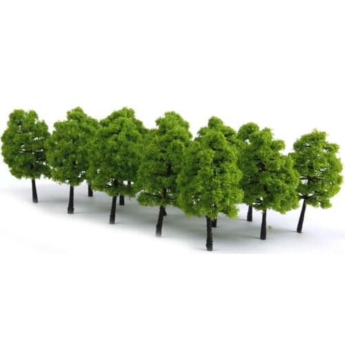 Pack Of 70pcs Model Trees Layout Train Railway Diorama Landscape Scenery