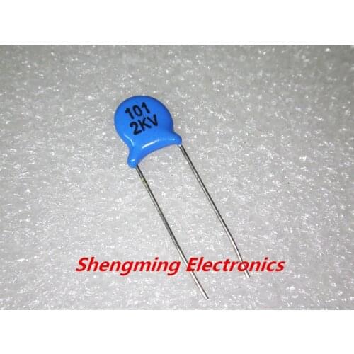 100PCS 2KV 101 100pF 2000V High Voltage Ceramic Disc Capacitors