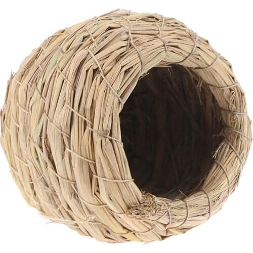 1PC Handmade Straw Natural Bird Nest/Pigeon Bird House Parrot Nest Warm Pet Bedroom Courtyard Bird Cages Adornment