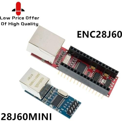 1PCS ENC28J60 Ethernet Shield V1.0 for arduino compatible Nano 3.0 RJ45 Webserver Module