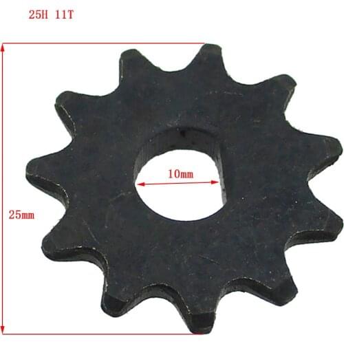 10pcs 25H Chain Front Sprocket Ebike Engine Chain Pinion 11T Gear For Electric Scooter 43cc 47cc 49cc Mini Pocket Dirt Bike
