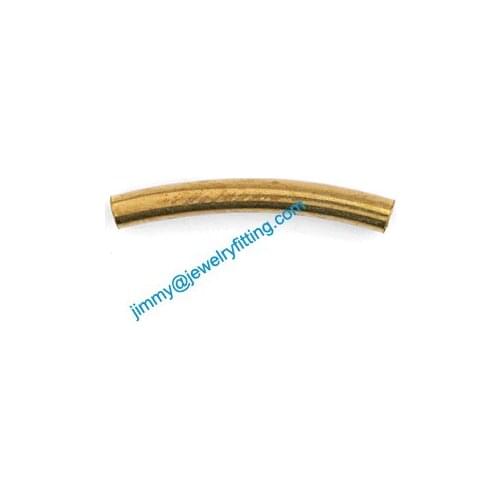 2013 New Jewelry findings Bent opened Tubing tube spacer tube beads for bracelet 2.5*20mm