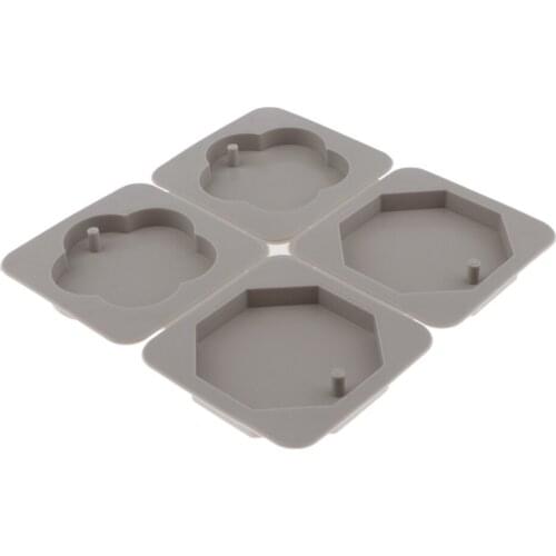 4Cavity Silicone Resin Craft Mold Jewelry Making Mould DIY Pendants Ornament