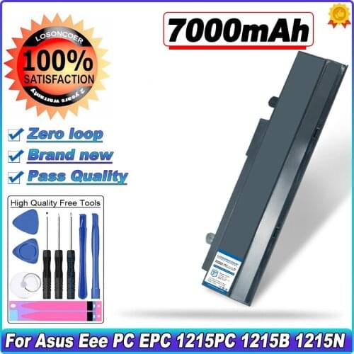 7000mAh 6 Cells Battery For Asus A31-1015 A32-1015 Eee PC 1011 1015P 1016P 1215 1215N 1215P 1215T VX6 R011 R051 1015 1015bx