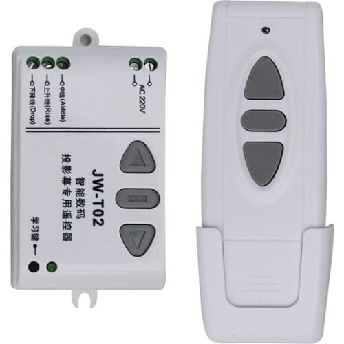 AC 220V Motor Remote Controller Wireless Remote Control Switch UP Down Stop Tubular Motor Controller Motor Forward Reverse TX RX