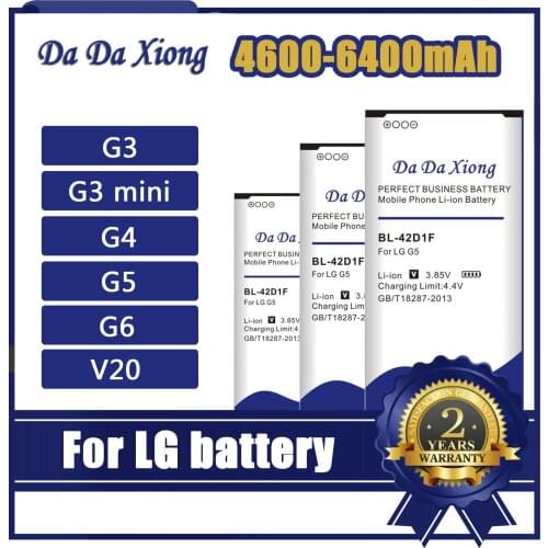 High Capacity Battery for LG G5 G6 G4 G7 G8 G3 G3 mini ThinQ V20 H850 D725 D858 G7+ G7ThinQ LM G710 Q7+ LMQ610 G600L H870 H871
