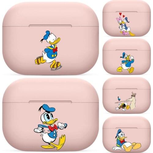 Donald Duck For Airpods pro case Protective Bluetooth Wireless Earphone Cover For Air Pods airpod case air pod cases Pink