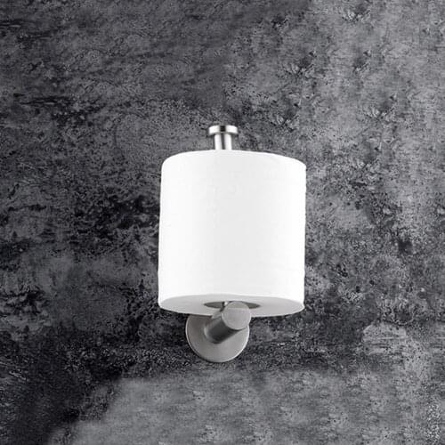 Roll Paper Tools Wall Mount Paper Holder Seamless Bathroom Self Adhesive Toilet Durable Stainless Steel