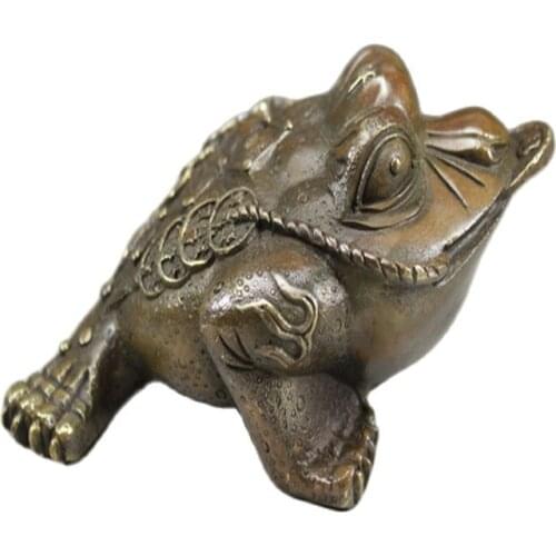 China old bronze ornaments Ancient Bronzeware money Toad
