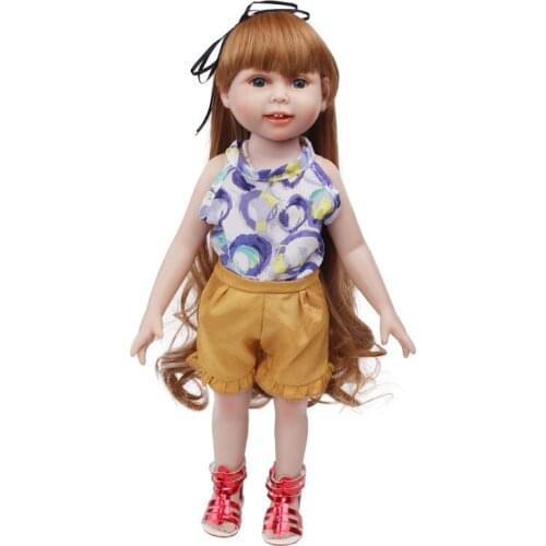 Summer New Pattern Fashion Color Jumpsuit Fit 18 Inch American&43cm Baby New Born Doll Clothes Accessories Girls' toys