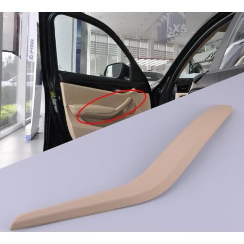 Beige Plastic Interior Left Side Door Handle Panel Trim Cover Fit For BMW X1 E84 2010 2011 2012 2013 2014 2015 2016