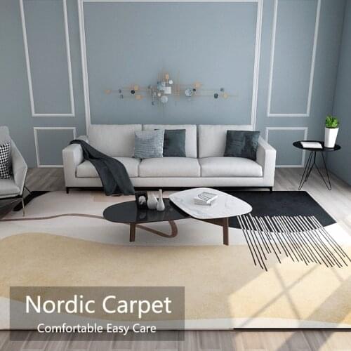 New Arrival Nordic Light Luxury Carpet Bedroom Living Room Decoration Rug Bathroom Anti-slip Carpets Modern Rectangle Large Rugs