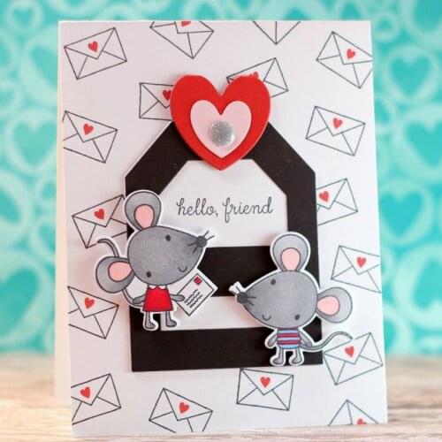 Sending Letter Mouse Clear Stamps Seal for Scrapbooking Decorative Paper Cards Making Crafts Supplies Transparent Stamp New 2018