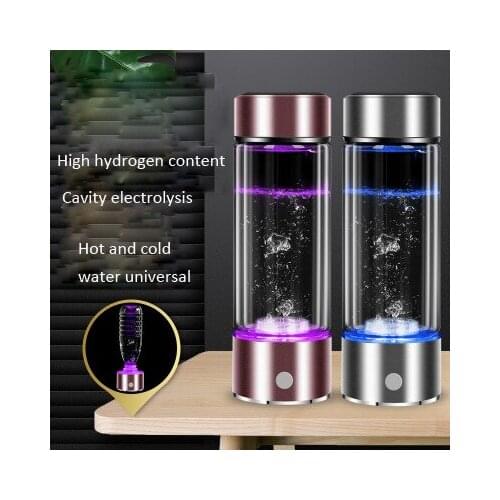 SPE/PEM Rich Hydrogen Cup Water Generator Energy Hydrogen-rich Alkaline Water Ionizer Bottle LED Portable Anti-aging Healthy Cup