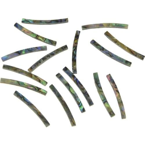 Dopro Guitar Rosette Paua Abalone Shell Solid Curved Strips Guitar Sound Hole Inlay 110mm 125mm Inside Diameter