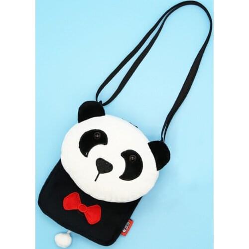 Girls Shoulder Bag Cute Kawaii Plush Panda Sling Bag Messenger Bag Kids Keys Coin Purse Lovely Princess Mini Handbag