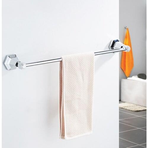 Vidric Single towel bars Black Color Wall Mounted Towel Holder in Towel Racks Towel Hanger Bathroom Accessories Bath har