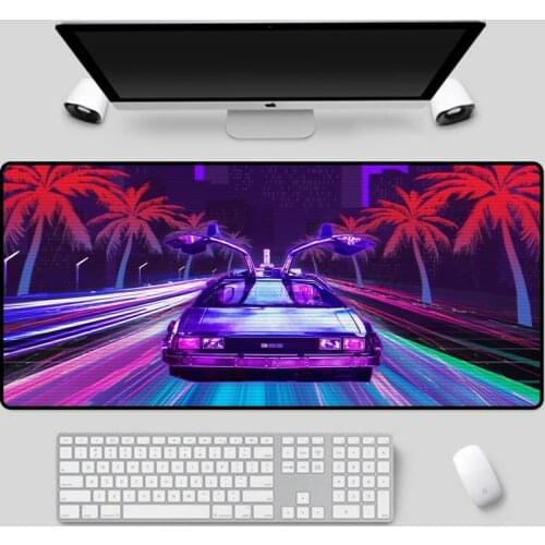 XGZ Large size exquisite mouse pad colorful car pattern desk pad home computer notebook office rubber keyboard pad