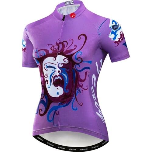 Womens Cycling Jersey Short Sleeve Lady Quick Dry Bike Team mtb Shirts Top Bike Jersey Maillot Ciclismo Ropa Bicycle Clothing