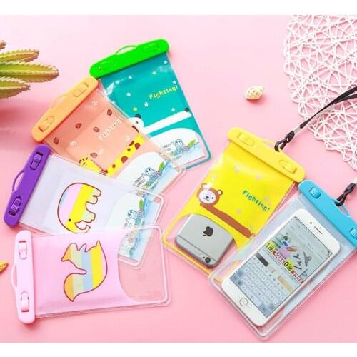 1PC multicolor Waterproof Bag Phone Pouch Cover Mobile Case Beach Outdoor Swimming Pool Snorkeling Bag for Mobile Phone