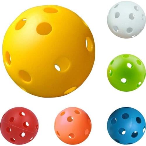10Pcs 72mm Golf Balls Practice Ball Hollow Structure Anti-shock PE High Resilience Easy to Carry Golf Light Ball for Training