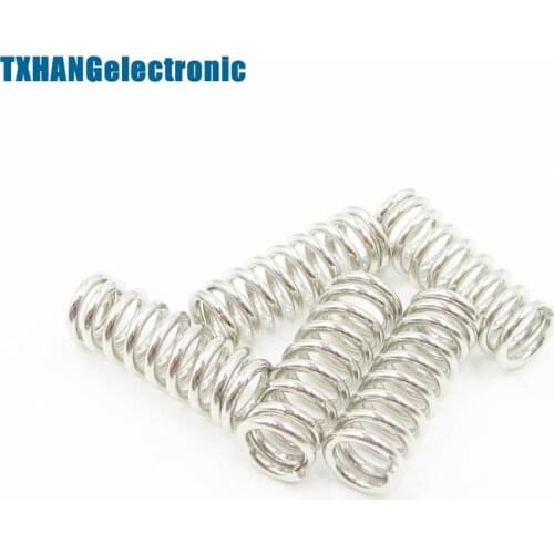 10pcs 3D printer accessory feeder spring for Ultimaker Makerbot Wade extruder nickel plating 1.2mm 20 mm top quality