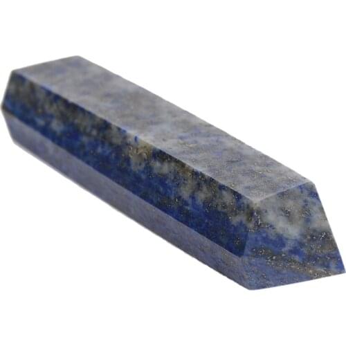 100% Natural Rock Lapis Lazuli Quartz Crystal Stone Point Healing Wand