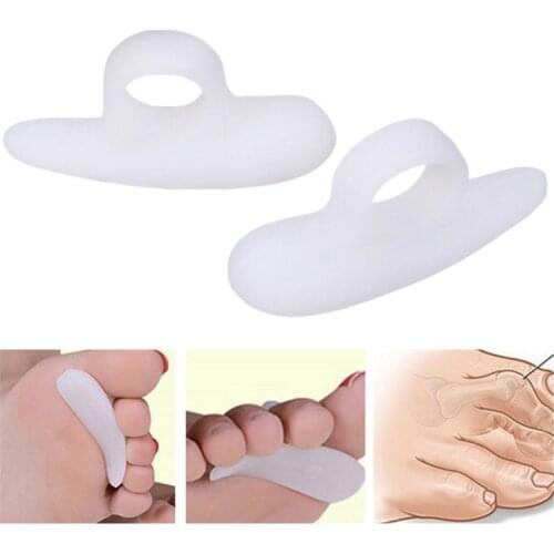2Pcs Hammer Toe Cushion Silicone Protector Corrector Straightener Bunion Guard